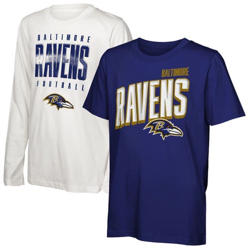 Outerstuff Kids' Youth  Baltimore Ravens The Mix Combo T-shirt Set In Multi