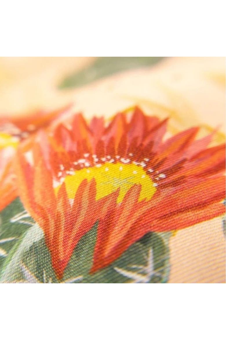 100% Silk Scarf Cactus Garden - Desert Botanical Pattern, Alternate, color, 35 x 35"
