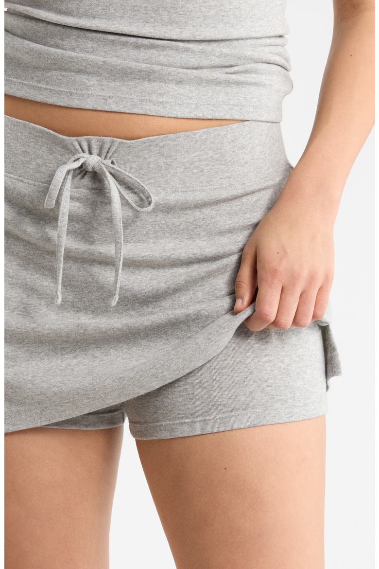 Jersey Miniskort, Alternate, color, GREY SOFT HEATHER