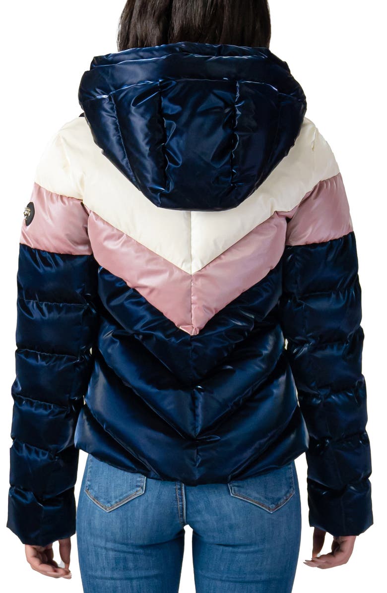 Woodpecker Robin Water Resistant Hooded Quilted Puffer Jacket, Alternate, color, 