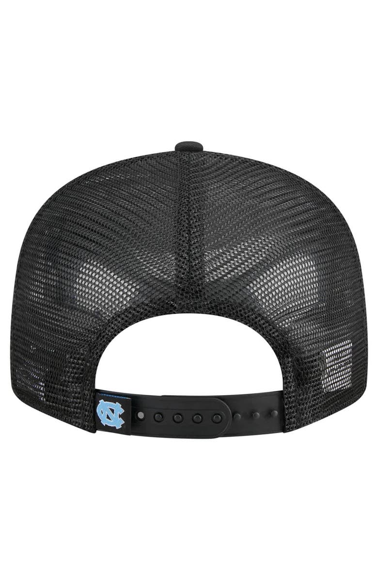 New Era Men's New Era Black/Camo North Carolina Tar Heels Outdoor Wide Panel 9FIFTY Snapback Trucker Hat, Alternate, color, Black