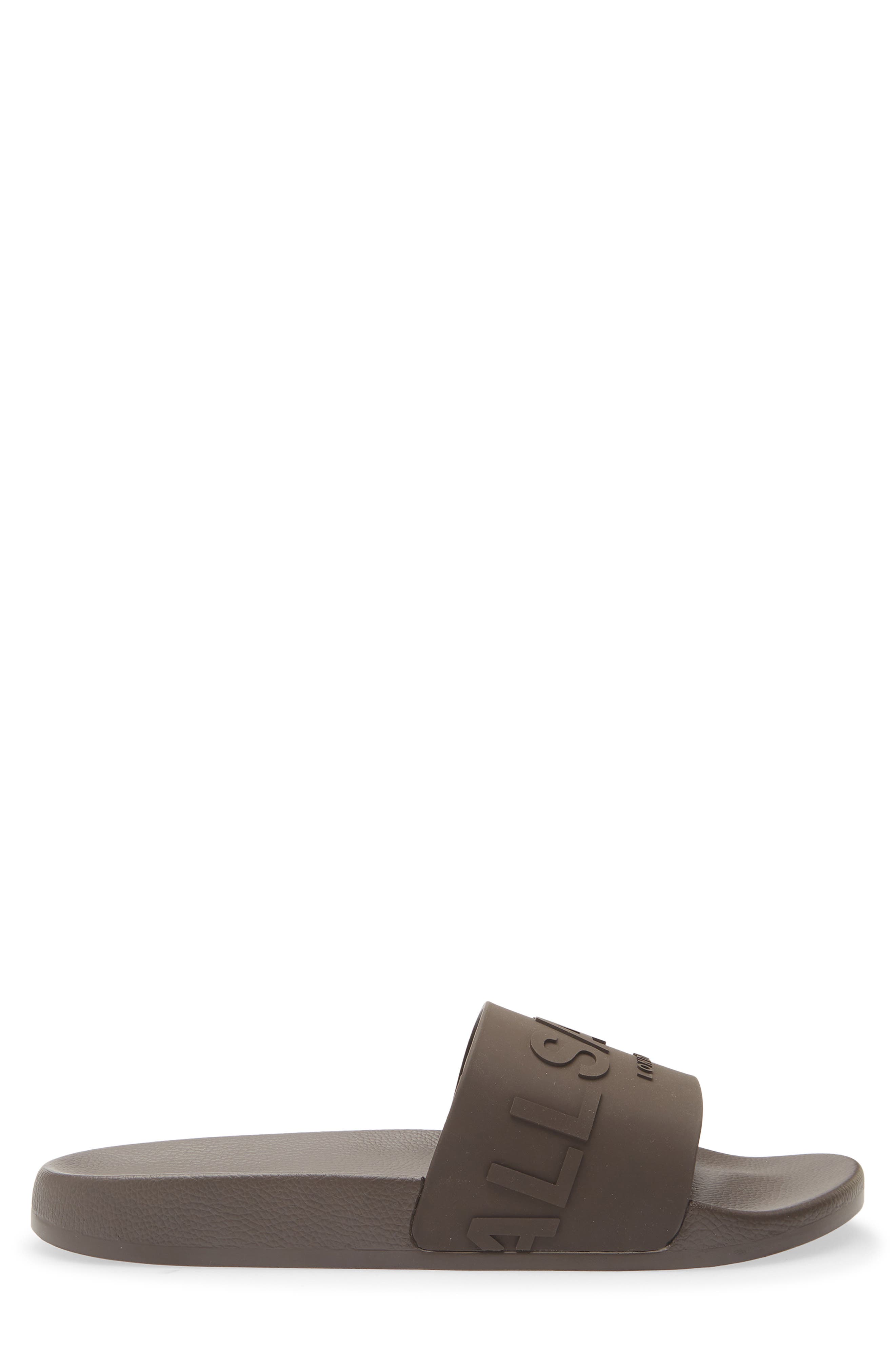 Biggy Slide Sandal, Alternate, color, DARK BROWN