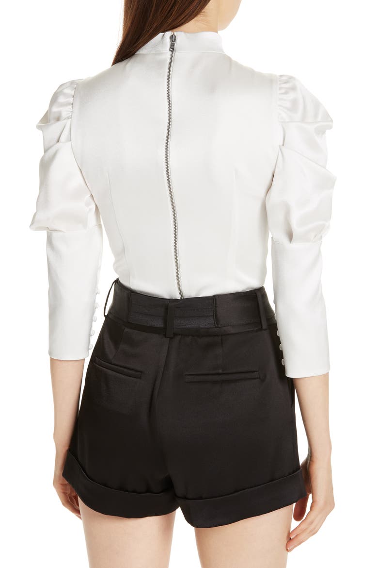 Brenna Puff Sleeve Blouse, Alternate, color, OFF WHITE