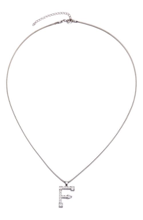 Adornia Mixed Crystal Initial Pendant Necklace