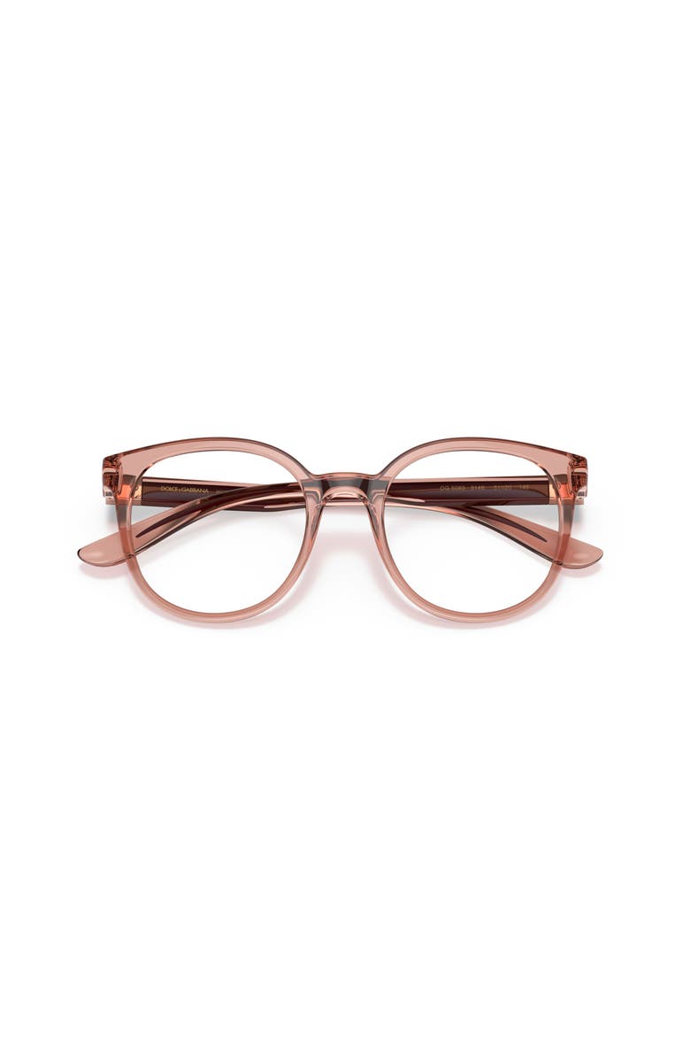Dolce&Gabbana 51mm Phantos optical glasses, Alternate, color, Pink