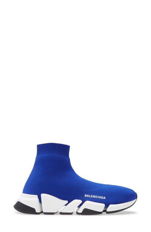 Balenciaga Speed 2.0 Sock Sneaker In Blue