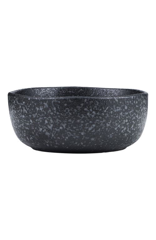 Stone Lain Tom Stoneware 4-piece Bowl Set In Black