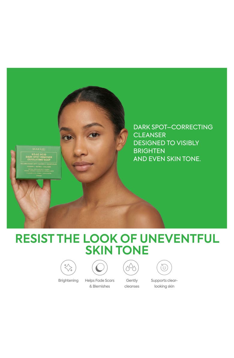 Makari de Suisse Kojic Acid Dark Spot Remover Soap Bars, Alternate, color, NO COLOR