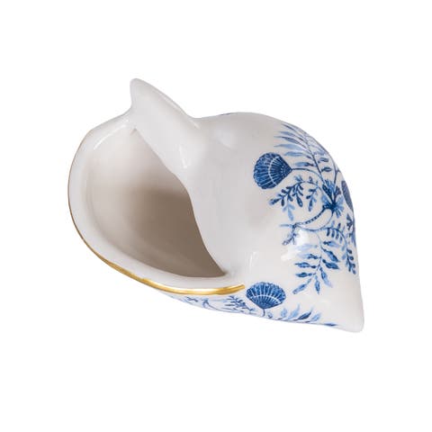 Chinoiserie Scotch Ponnet Shell Decorative Figurine