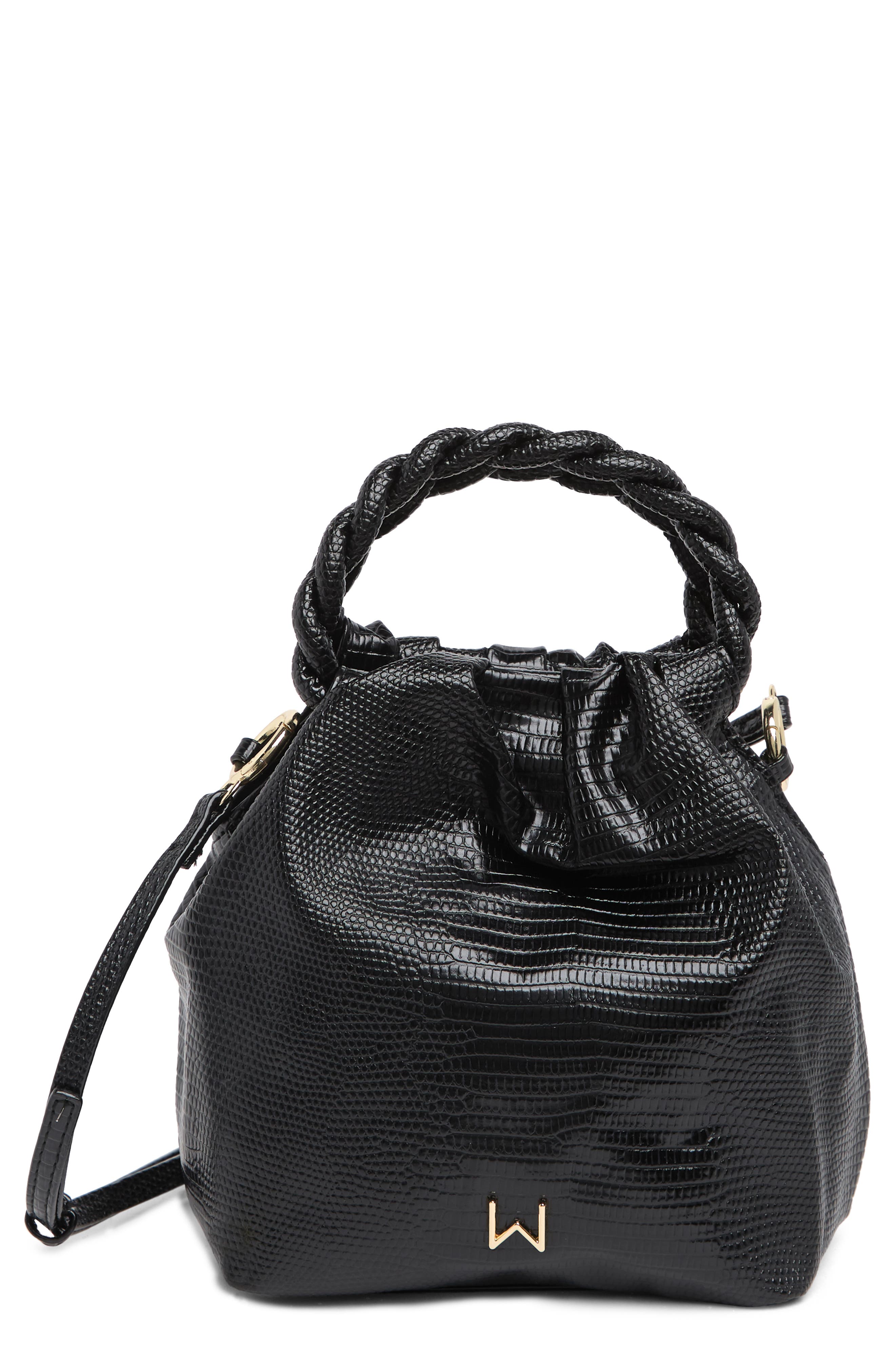 HOUSE OF WANT We Are Adorbs Mini Vegan Leather Top Handle Bag, Main, color, 