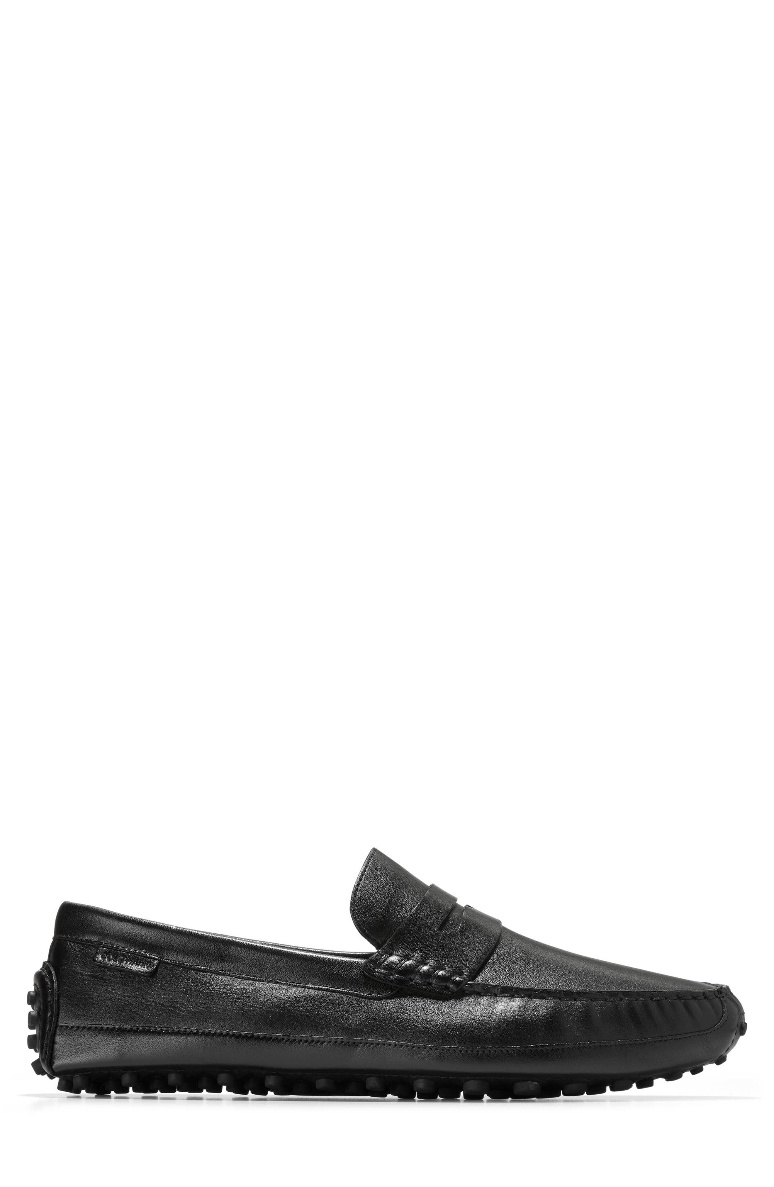 Cole Haan Hall Grand Penny Driving Loafer, Alternate, color, Black / Black