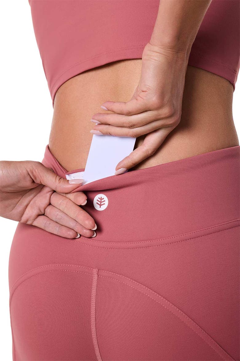 Women's Ananda Bike Shorts, UPF 50+ Sun Protection, Alternate, color, Terracotta Rose