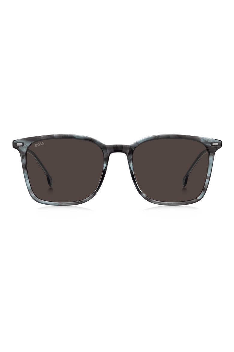 1694/S 54mm Rectangle Sunglasses, Main, color, STRIPED GREY RUTHENIUM