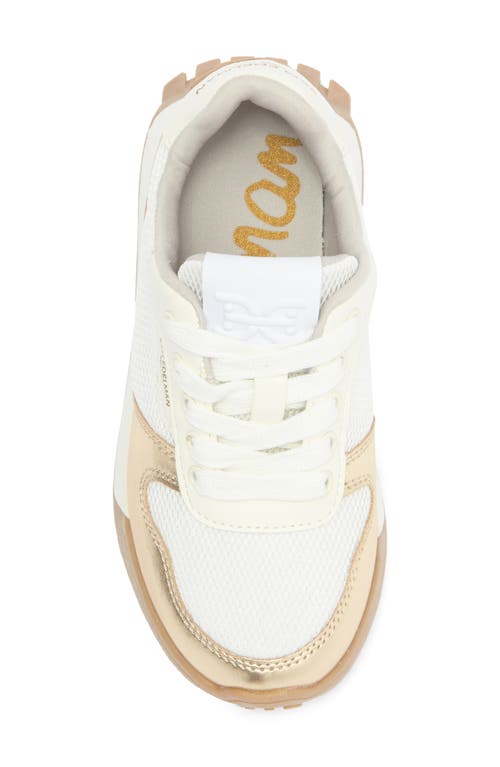 Shop Sam Edelman Kids' Lenny Erika Sneaker In Gold