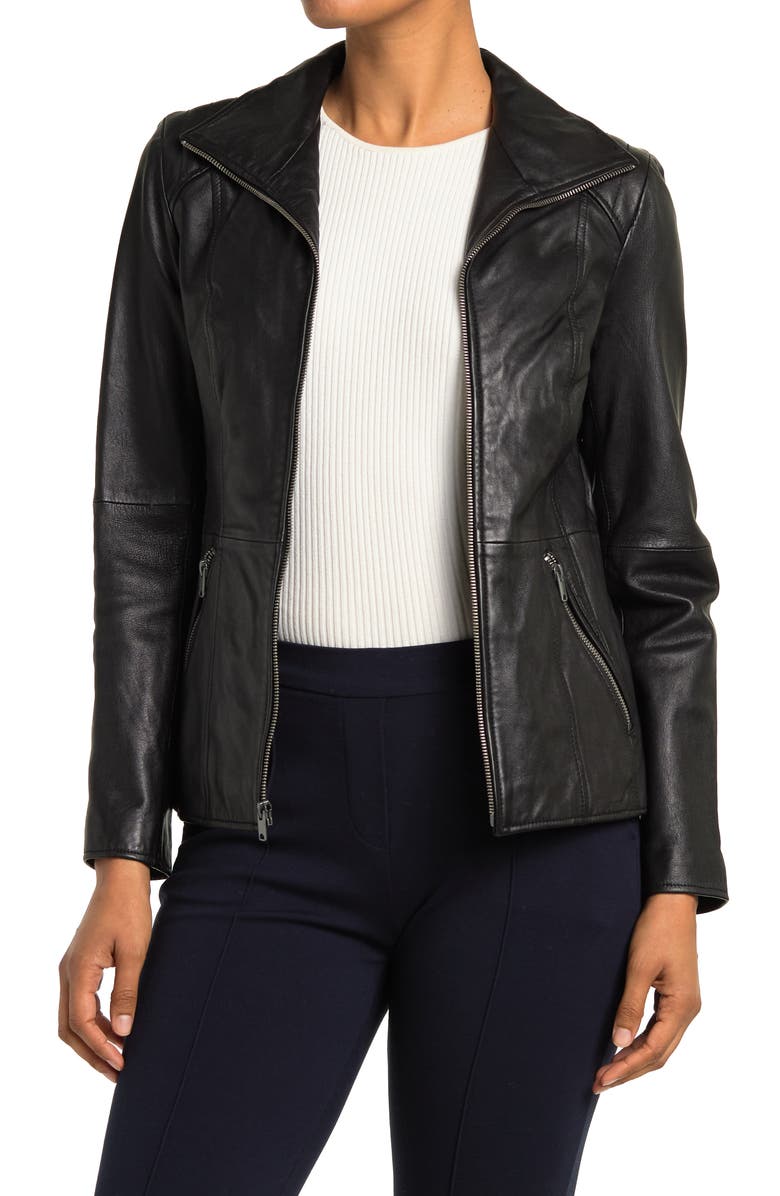 Andrew Marc Fabian Leather Jacket, Main, color, 