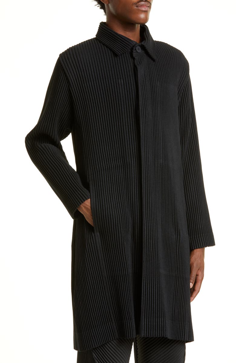 Homme Plissé Issey Miyake Wool Like Topcoat, Alternate, color, 