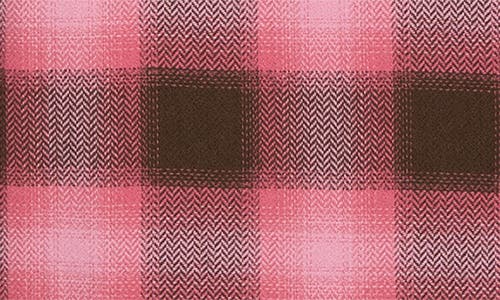 Vans Bixby Ombre Check Cotton Flannel Button-up Shirt In Pink