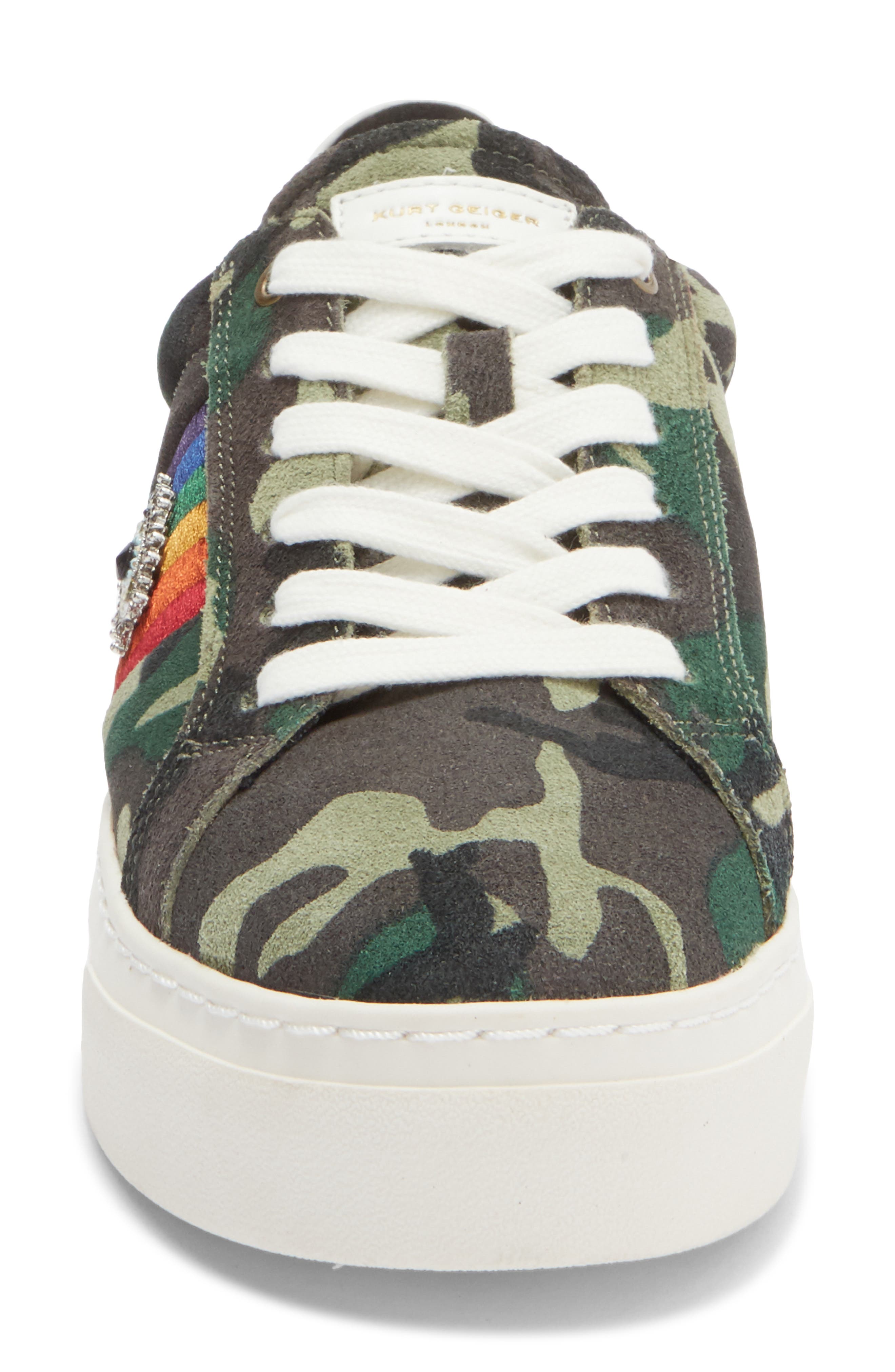 Kurt Geiger London Brixton Platform Sneaker, Alternate, color, Open Green