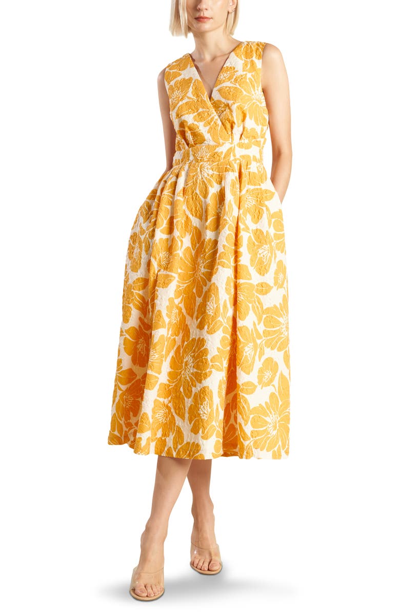 FREEMARKET Floral Print Sleeveless Sundress, Main, color, 