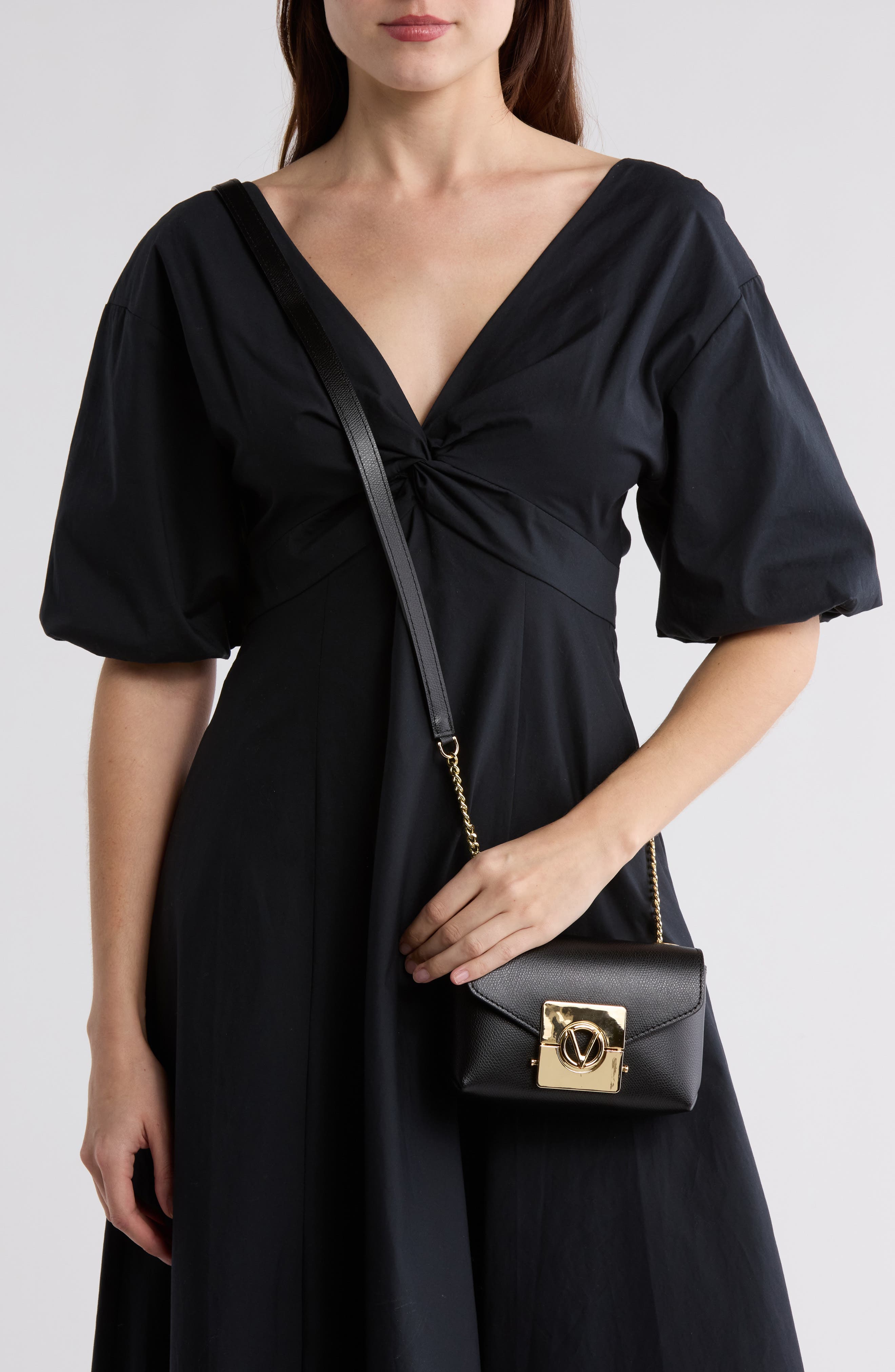 VALENTINO BY MARIO VALENTINO Lola Bonbonniere Leather Crossbody Bag, Alternate, color, 