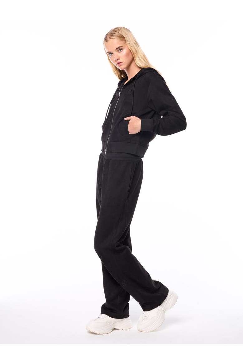 Women's Camoscio Hoodie, Alternate, color, BLACK BEAUTY