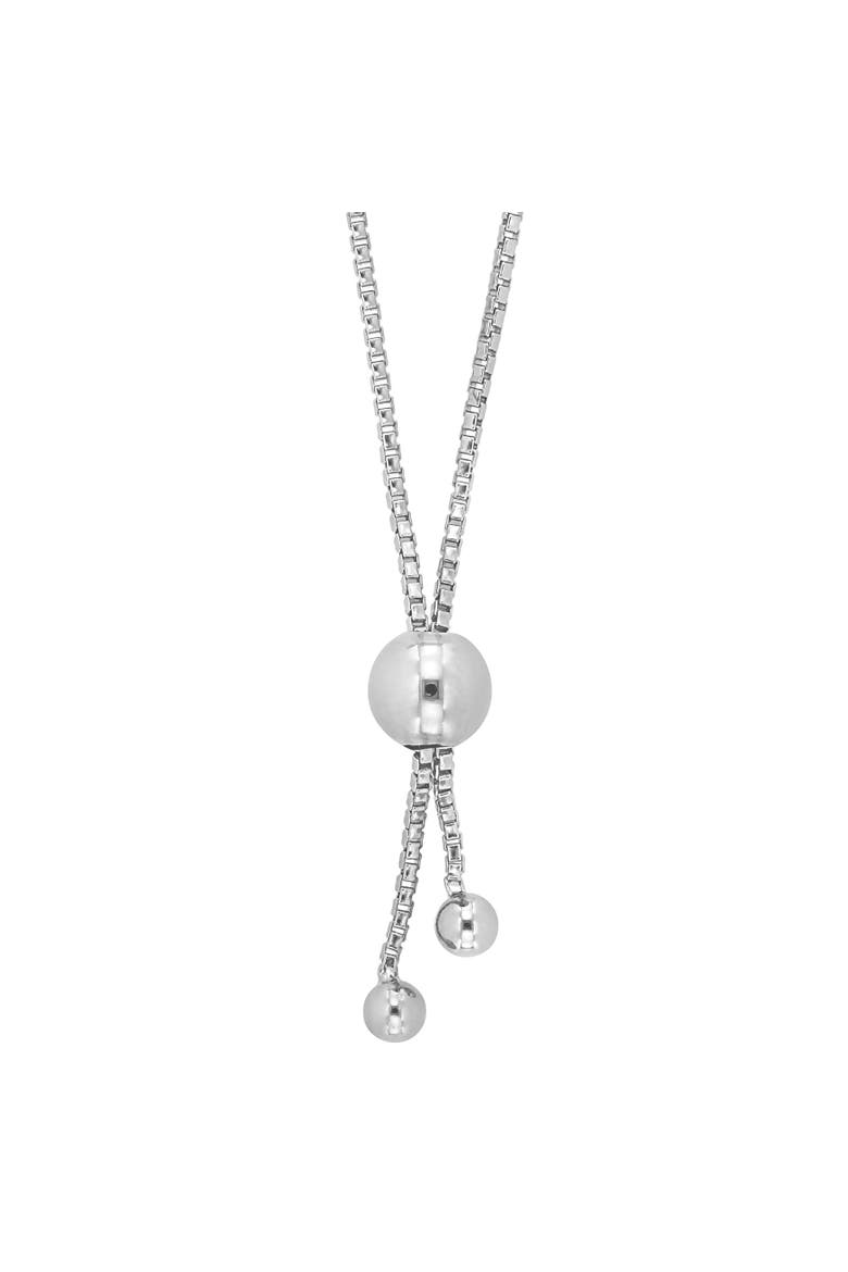 Moissanite Station Bolo Bracelet, Alternate, color, Sterling Silver