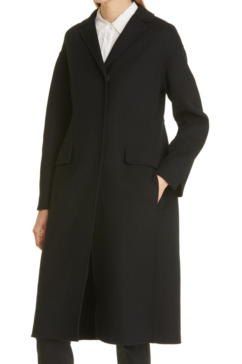 Beauty Virgin Wool Coat, Alternate, color, BLACK