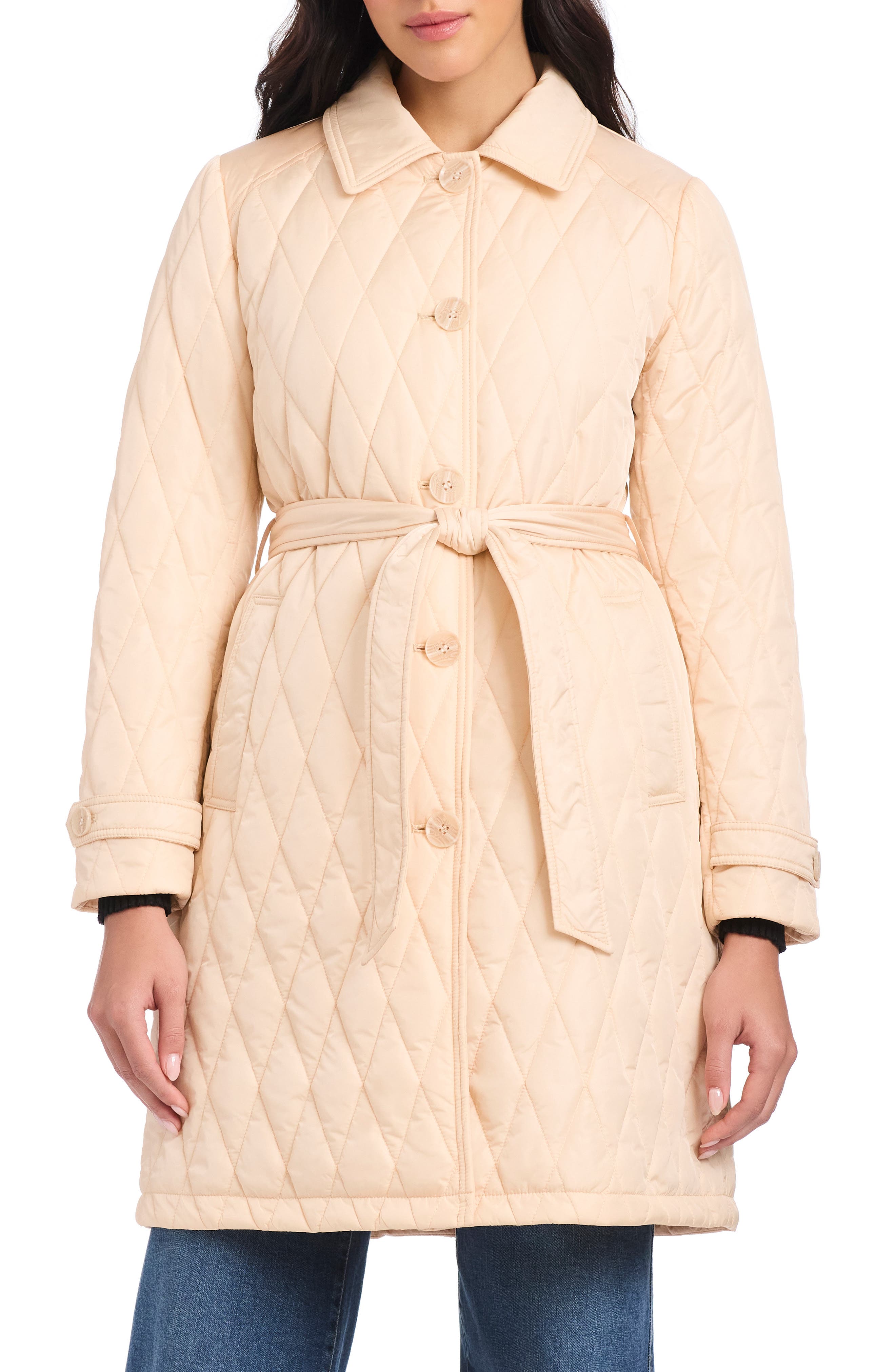 Kate Spade New York long quilted jacket