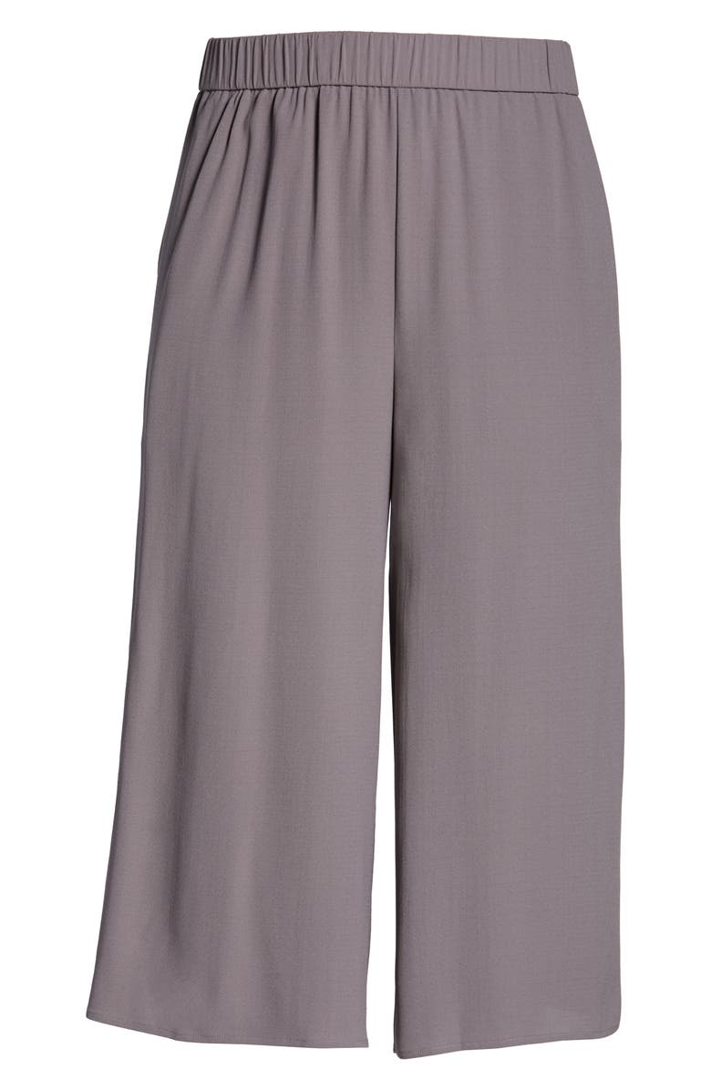 Eileen Fisher Wide Leg Crop Silk Pants, Alternate, color,