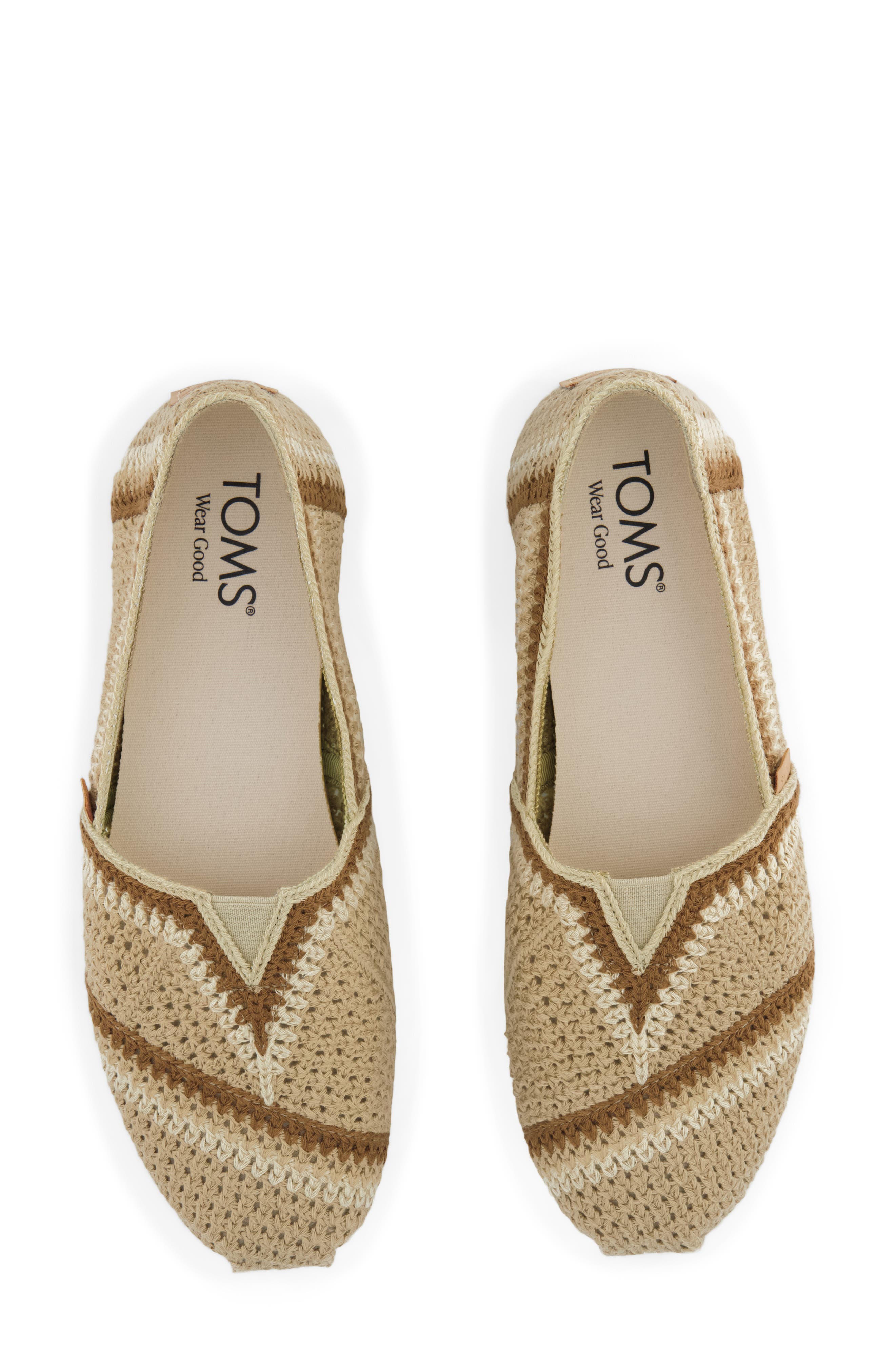TOMS Classic Alpargata Slip-On, Alternate, color, Dark Beige