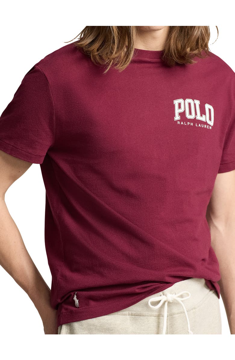 Polo Ralph Lauren Logo Jersey T-Shirt, Alternate, color, Classic Wine