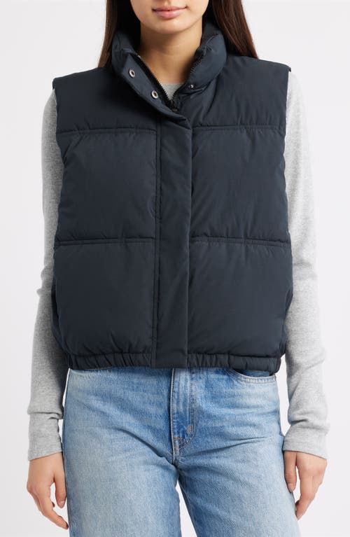 Thread & Supply Quilted Puffer Vest In Black
