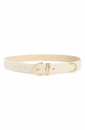 Feathered Edge Faux Leather Belt