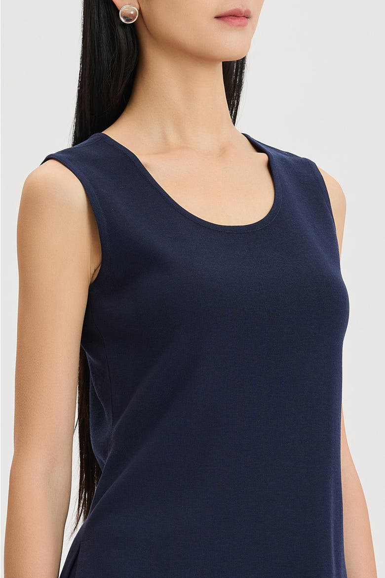 Scoop Neck Tank, Alternate, color, Indigo