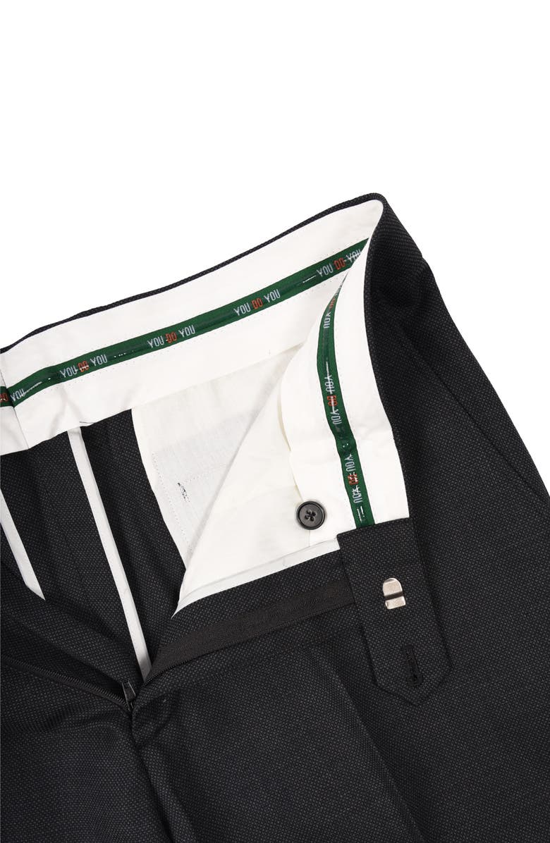 CRICKETEER Birdseye Slim Fit Wool Blend Suit, Alternate, color, Charcoal