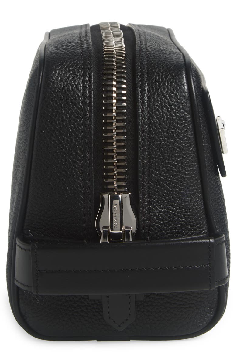 TOM FORD Soft Grained Leather Cosmetics Case, Alternate, color, Black