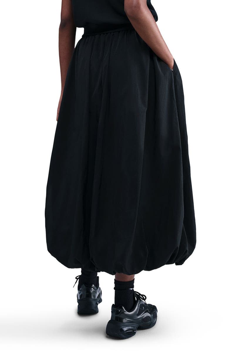 Nike Sportswear Bubble Hem Water Repellent Midi Skirt, Alternate, color, 010 Black/ Sail