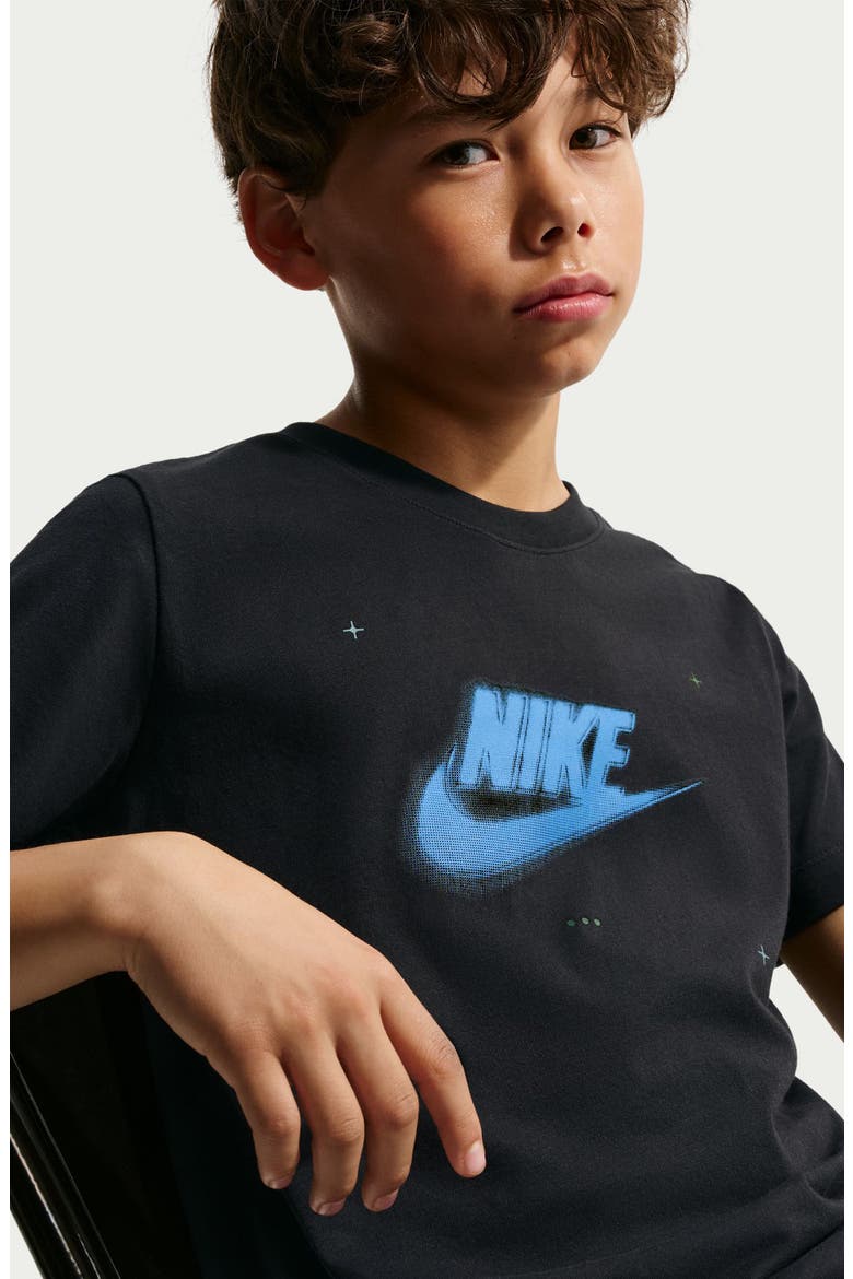 Kids' Brand Read Logo Graphic T-Shirt, Alternate, color, BLACK/ UNIVERSITY BLUE