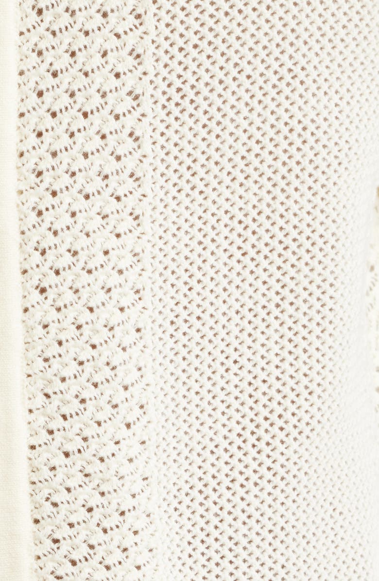 Obey Evan Short Sleeve Cardigan, Alternate, color, Unbleached