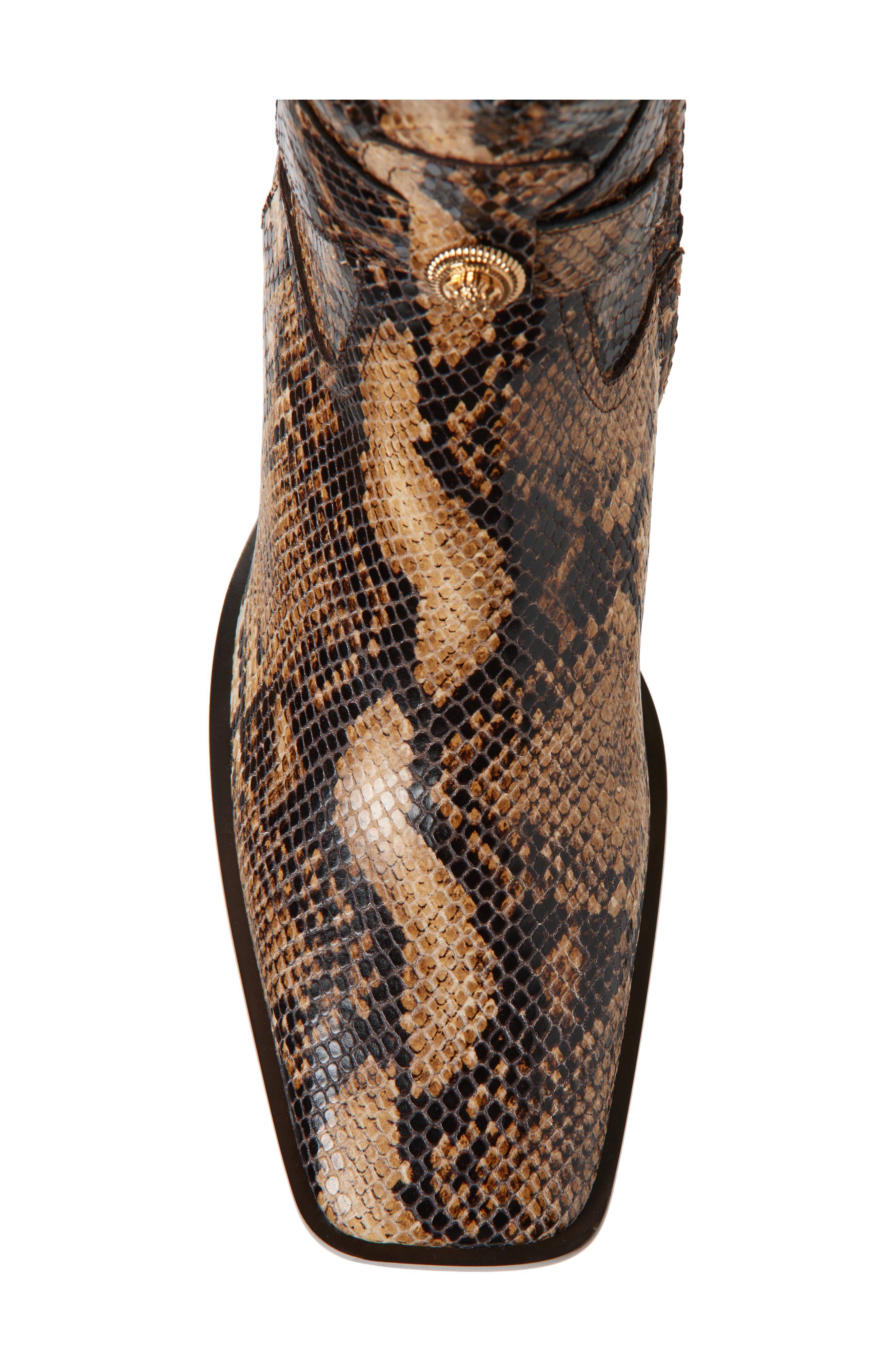 Versace Python Embossed Leather Boot, Alternate, color, 