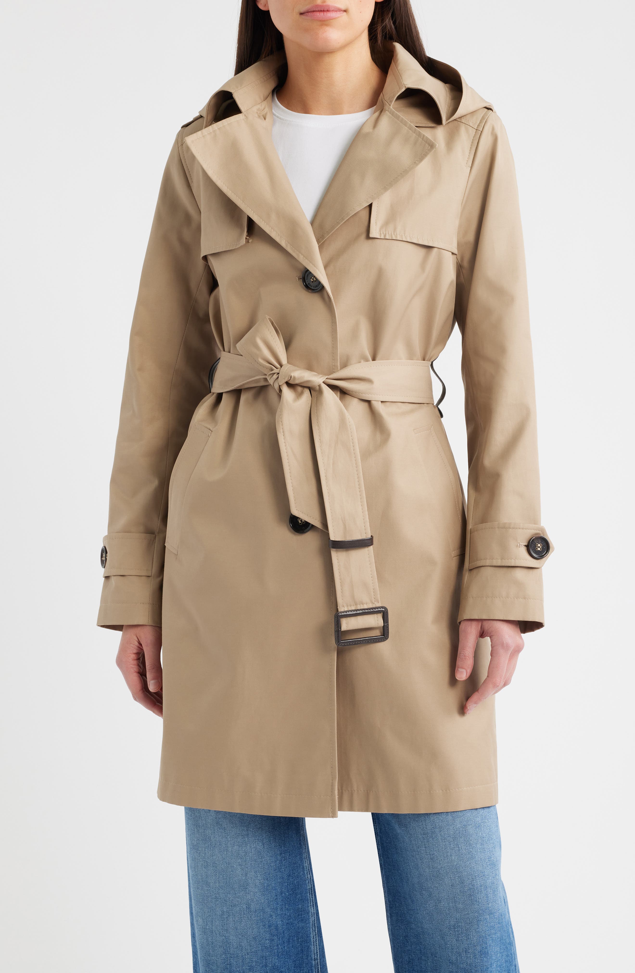 Single Breasted Trench Coat