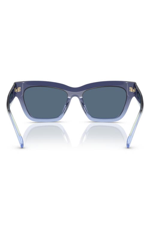Tory Burch Ty7208u Cat-eye Sunglasses In Dark Blue