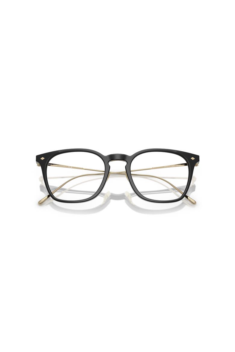 49mm Rectangle optical glasses, Alternate, color, Black