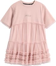 smALLSAINTS by ALLSAINTS Kids' Mesh Skirt T-Shirt Dress