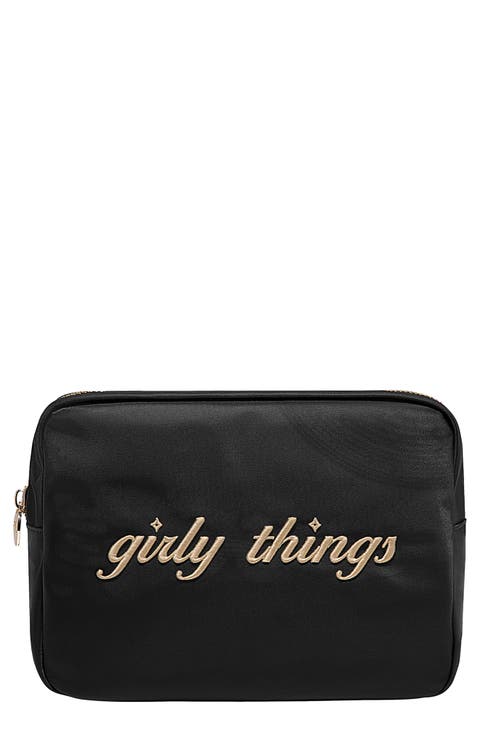 Large Girly Things Nylon Pouch