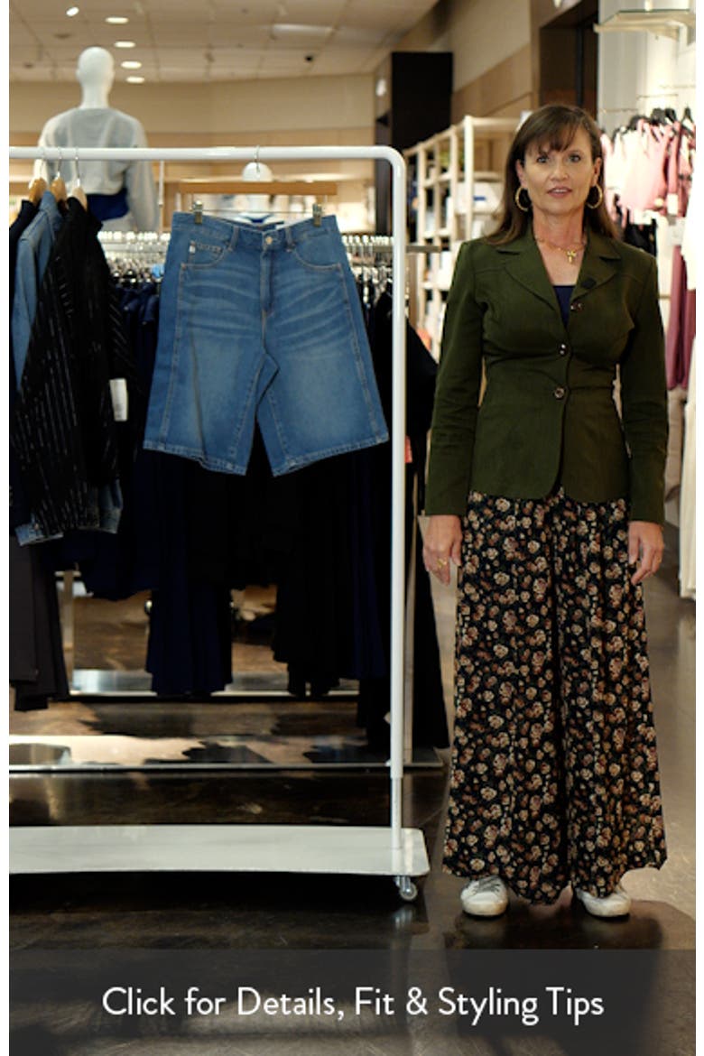 Thalia Denim Bermuda Shorts video