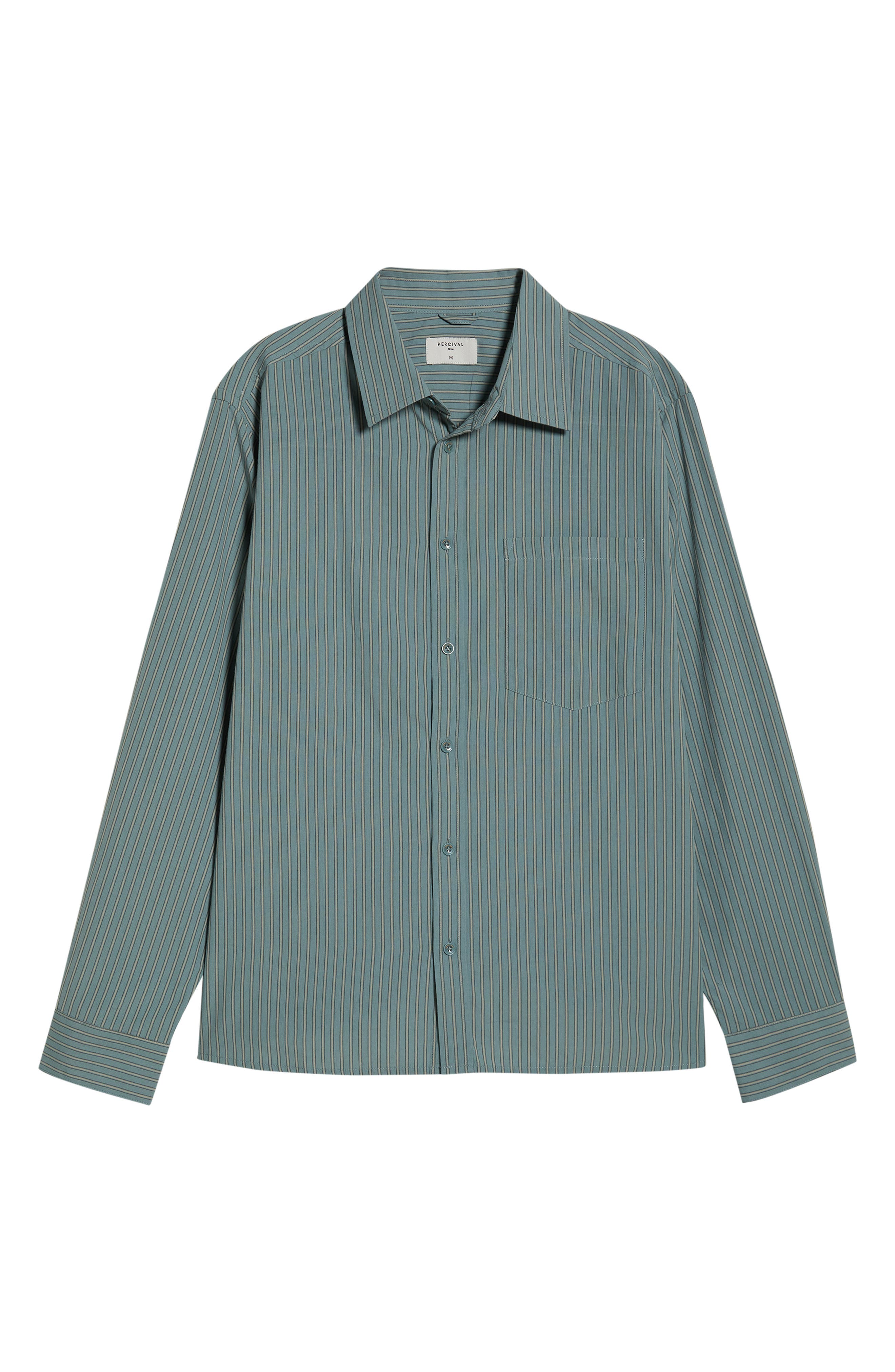 Clancy Stripe Cotton Button-Up Shirt