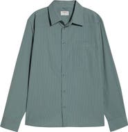 Percival Clancy Stripe Cotton Button-Up Shirt