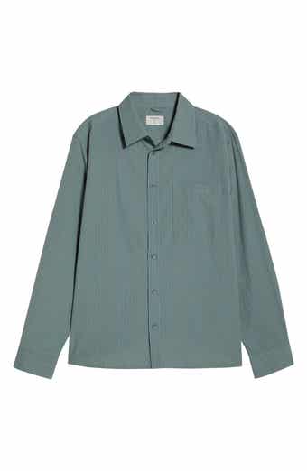 Clancy Stripe Cotton Button-Up Shirt