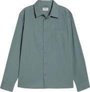 Percival Clancy Stripe Cotton Button-Up Shirt